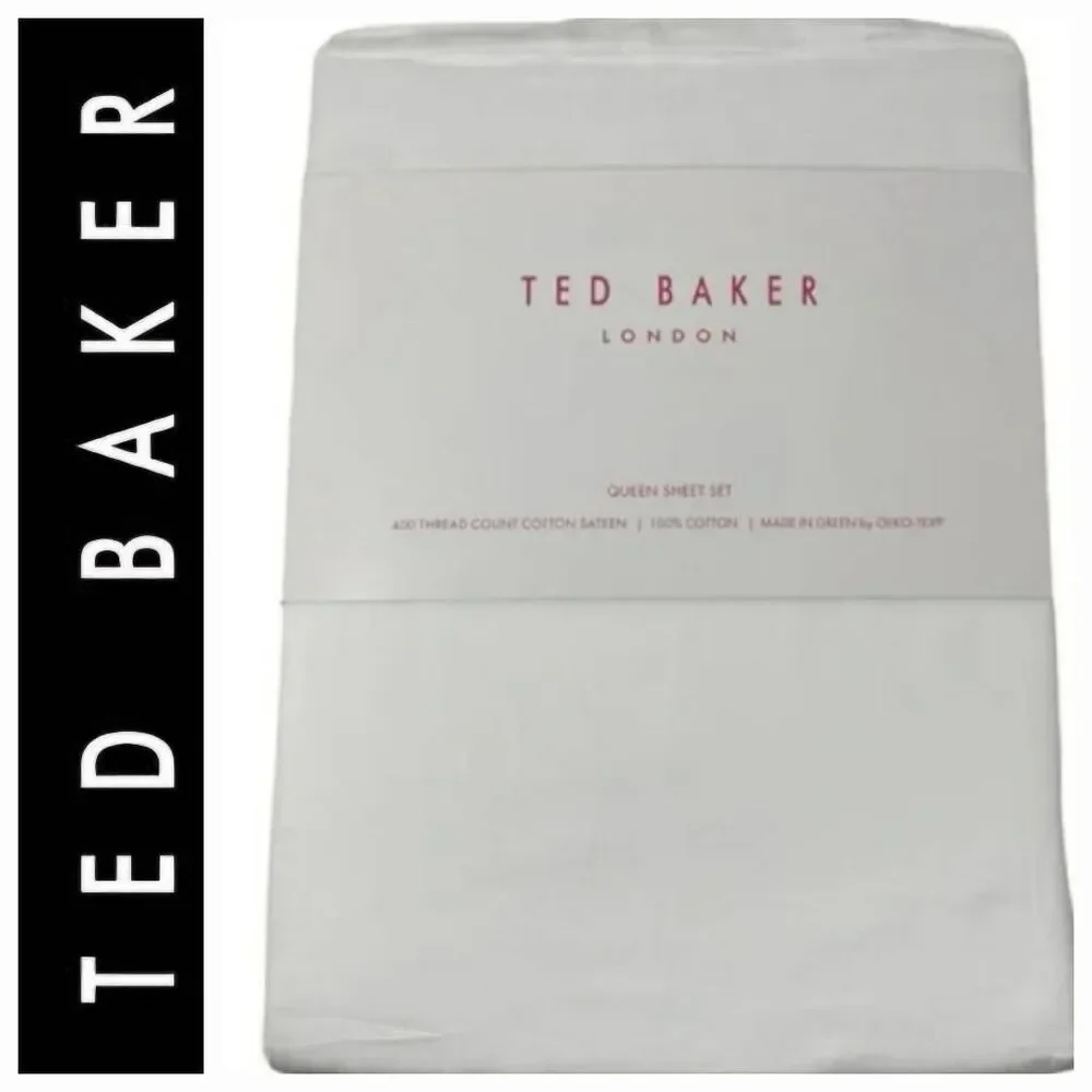 Ted Baker London Plain Dye Collection Set‎ of 2 Pillowcases- White